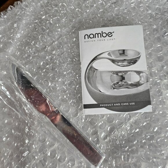 Modern Nambe Cooper Cheese Tray With Knife NIB Holiday Entertaining Servingware - Picture 3 of 14